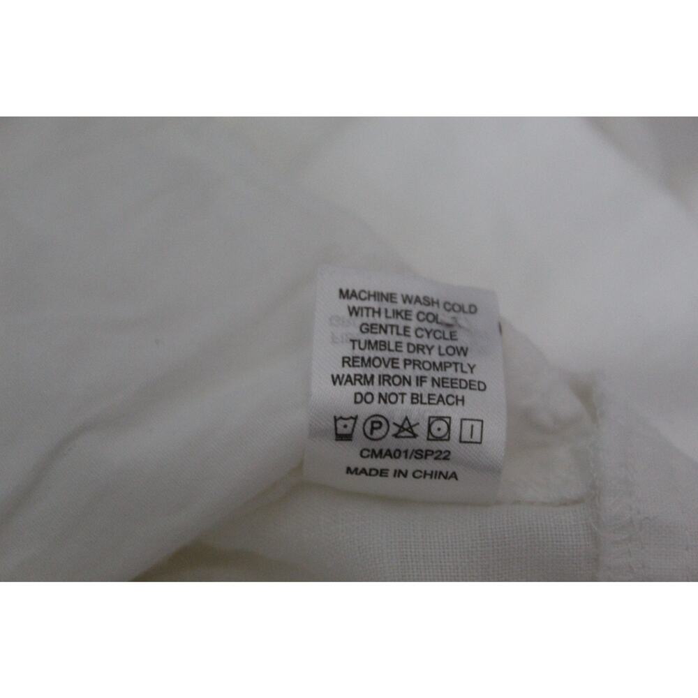 Quince 100% Linen Pintuck Button Front Dress Knee Length Pockets Small - Picture 8 of 8